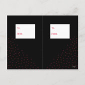 おもしろいのクラスのバレンタインデーのパーティーのハートの写真カード シーズンポストカード (裏面)