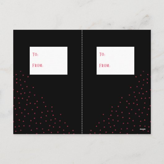 おもしろいのクラスのバレンタインデーのパーティーのハートの写真カード シーズンポストカード (裏面)