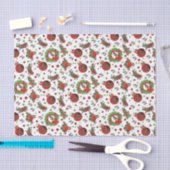 おもしろいのクリスマスのジンジャーブレッドマン 薄葉紙 (クラフト)