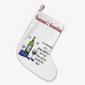 おもしろいのクリスマスのストッキング スモールクリスマスストッキング (正面 (吊り時))