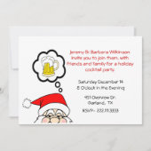 おもしろいのクリスマスのパーティの招待状 招待状 (正面)