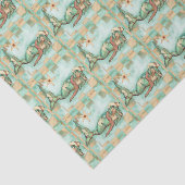 おもしろいのクリスマスの人魚のサンタのBeachy青い水 薄葉紙 (詳細)