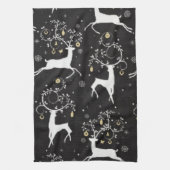 おもしろいのクリスマスパターン台所タオル キッチンタオル (縦)