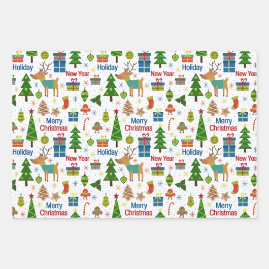 おもしろいのクリスマスマンガの画像 ラッピングペーパーシート (正面3)