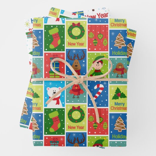 おもしろいのクリスマスマンガの画像 ラッピングペーパーシート (インサイチュ)