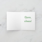 おもしろいのクリスマス·ウォートハグとティーカップ シーズンカード (内部)