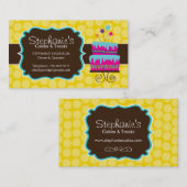 おもしろいのケーキのベーカリーの名刺 名刺 (正面/裏面)