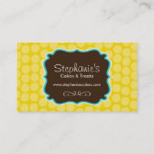 おもしろいのケーキのベーカリーの名刺 名刺 (裏面)