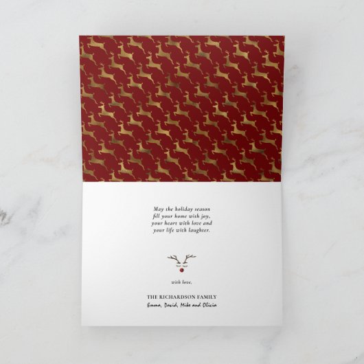 おもしろいのコーギメリーが願いクリスマスかわいい シーズンカード (内部)