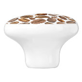 おもしろいのコーヒー豆のデザイン セラミックノブ (側面)