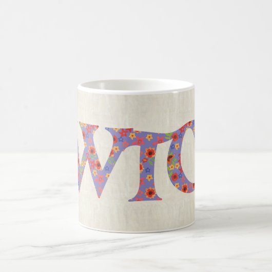 おもしろいのコーヒー・マグ、ウェールズ花のCwtchのスローガン、 コーヒーマグカップ (中央)