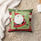 おもしろいのサンタのごまかすそり鐘の枕 クッション (ブランケット)