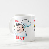 おもしろいのシェフのコーヒー・マグ(カスタマイズ可能な) コーヒーマグカップ (正面左)