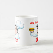 おもしろいのシェフのコーヒー・マグ(カスタマイズ可能な) コーヒーマグカップ (中央)