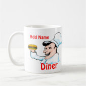 おもしろいのシェフのコーヒー・マグ(カスタマイズ可能な) コーヒーマグカップ (左)