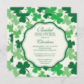 おもしろいのシャムロックのアイルランドのブライダルシャワーの招待状 招待状 (正面/裏面)