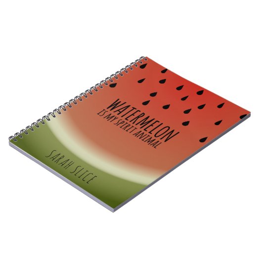 おもしろいのスイカは私の精神動物果実手帳である ノートブック (左側)