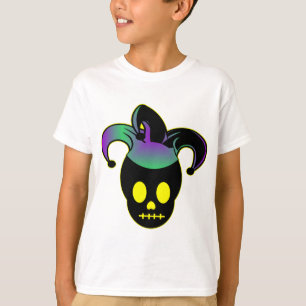 おもしろいのスカルのこっけい者の入れ墨 Tシャツ