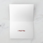 おもしろいのスケッチ「恋しく思I  you」 カード (内部)