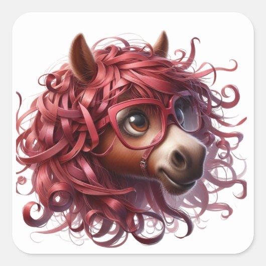 おもしろいのステッカー スクエアシール (正面)