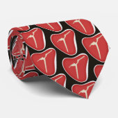 おもしろいのステーキハウスのパターンによってタイルを張られるタイ ネクタイ (ロール)