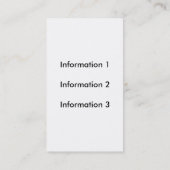 おもしろいのスパンコールの一見の名刺 名刺 (裏面)