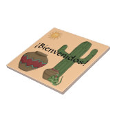 おもしろいのスペイン人の歓迎の南西砂漠場面 タイル (側面)