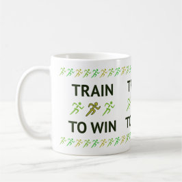 おもしろいのスポーツランニングを勝ち取るために訓練する コーヒーマグカップ