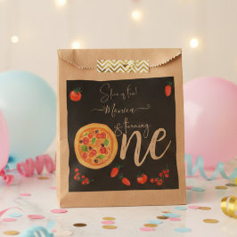 おもしろいのスライス、最初のピザ誕生日 フェイバーバッグ