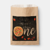 おもしろいのスライス、最初のピザ誕生日 フェイバーバッグ (正面)