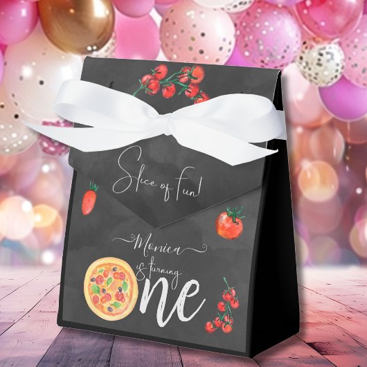 おもしろいのスライス、最初のピザ誕生日 フェイバーボックス