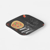 おもしろいのスライス、最初のピザ誕生日 ペーパープレート (傾斜あり)