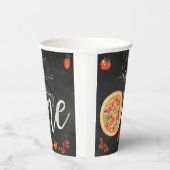おもしろいのスライス、最初のピザ誕生日 紙コップ (右)