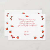 おもしろいのスライス、最初の誕生日 サンキューカード (正面/裏面)