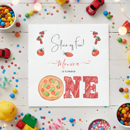 おもしろいのスライス、最初の誕生日 スタンダードランチョンナプキン