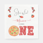 おもしろいのスライス、最初の誕生日 スタンダードランチョンナプキン (正面)