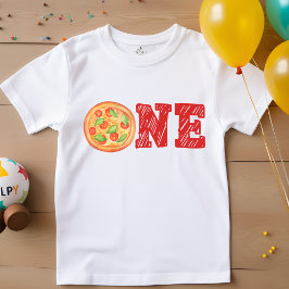 おもしろいのスライス、最初の誕生日 ベビーTシャツ