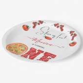 おもしろいのスライス、最初の誕生日 ペーパープレート (アングル)