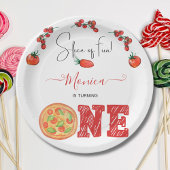 おもしろいのスライス、最初の誕生日 ペーパープレート