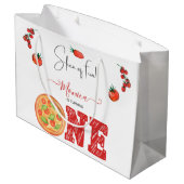 おもしろいのスライス、最初の誕生日 ラージペーパーバッグ (裏面アングル)