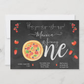 おもしろいのスライス、最初の誕生日 招待状 (正面)