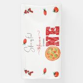 おもしろいのスライス、最初の誕生日 横断幕 (縦)