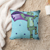 おもしろいのスーパーヒーローのロボット装飾用クッション クッション (ブランケット)