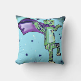 おもしろいのスーパーヒーローのロボット装飾用クッション クッション