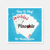 おもしろいのタイム遊トゥピノクル紙プレートナプキンス スタンダードカクテルナプキン (正面)