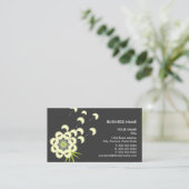 おもしろいのタンポポの花柄 名刺 (スタンド正面)