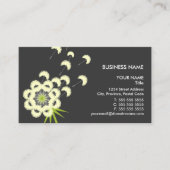 おもしろいのタンポポの花柄 名刺 (正面)