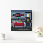 おもしろいのダイナーの時計 スクエア壁時計 (ホーム)