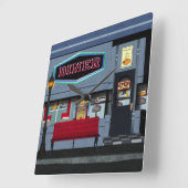 おもしろいのダイナーの時計 スクエア壁時計 (傾斜)