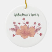 おもしろいのデザインが女性の日を明るくする セラミックオーナメント (正面)